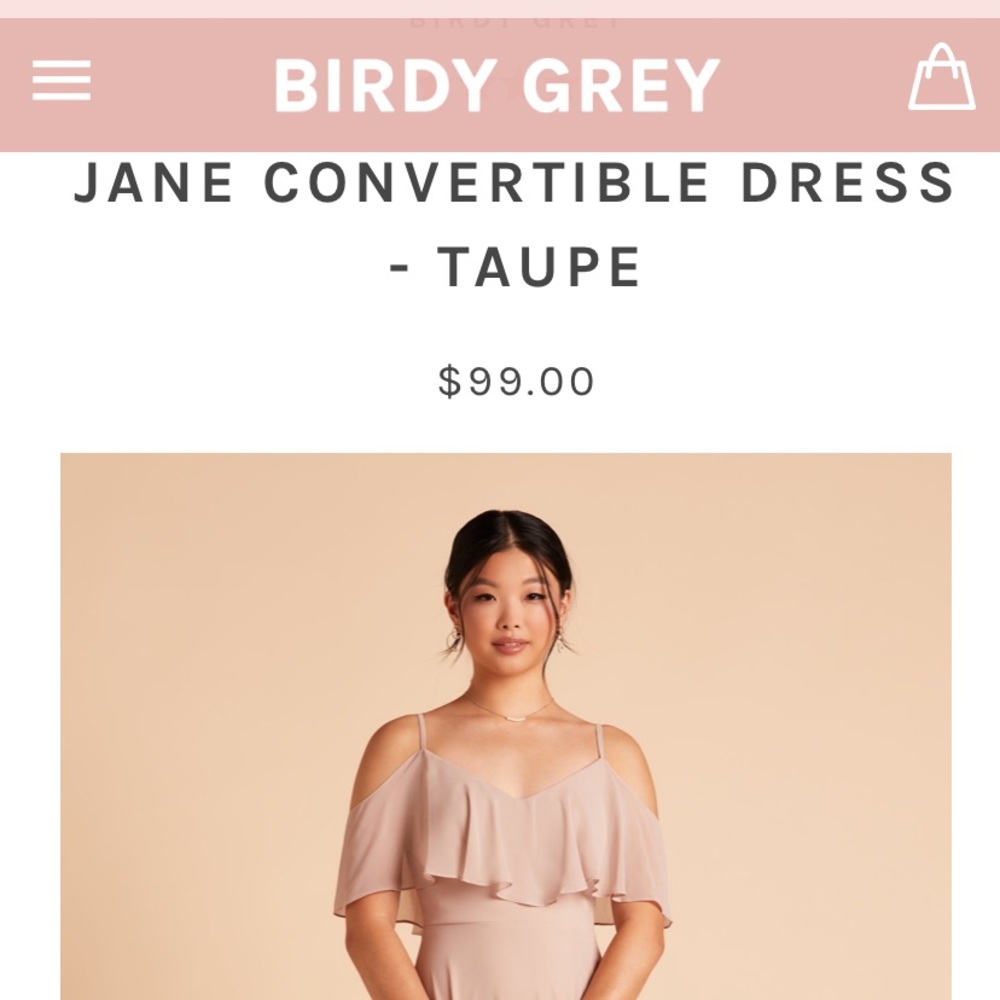 Birdy Grey Bridesmaid dress- WORN Twice & altered I’m 5’1 and XS top 2-4